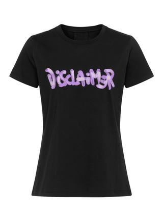 Disclaimer T-shirt donna manica corta nero 55169 NERO DISCLAIMER