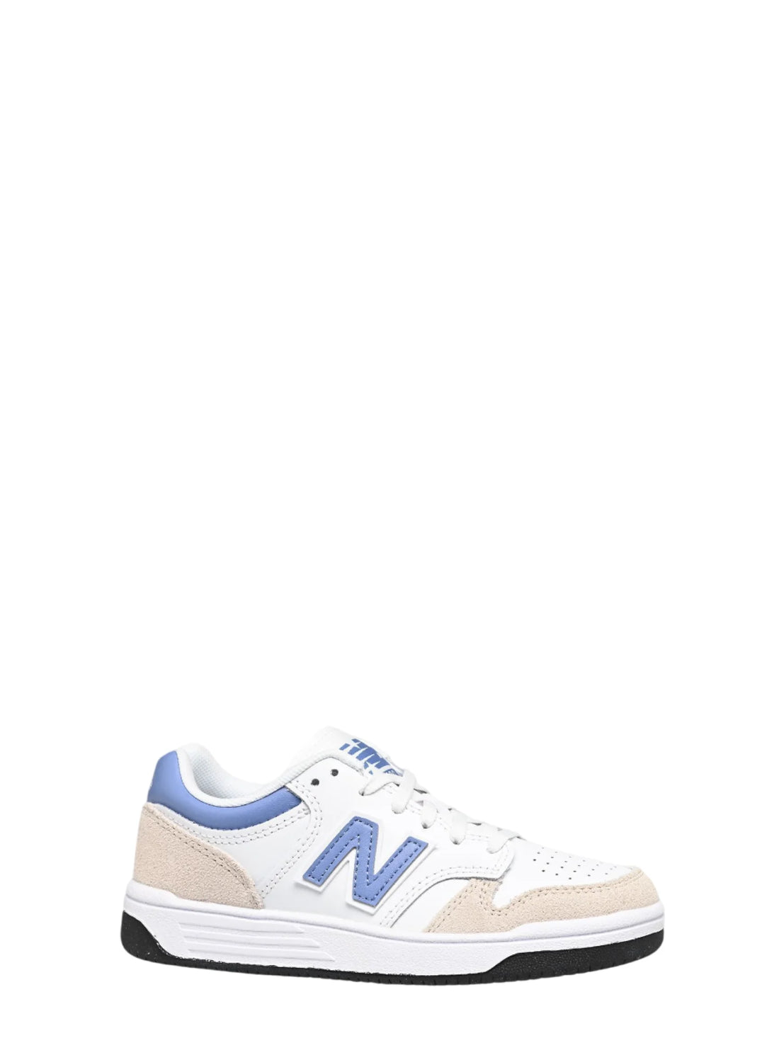 New Balance sneakers bambino 480 in ecopelle e suede bianco celeste