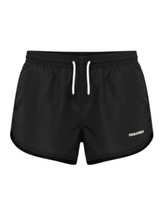 Dsquared2 boxer mare bambino con logo nero