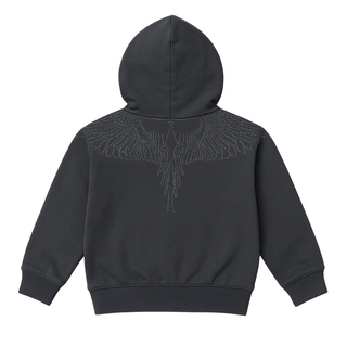 County of Milan felpa con cappuccio dettagli strass nero