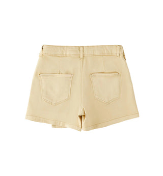 iDo gonna pantalone corta bambina in denim beige