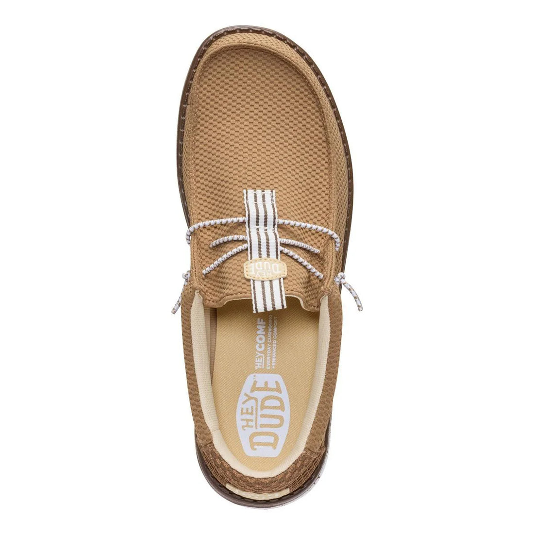 Hey Dude mocassino uomo Wally Mesh Neutrals marrone