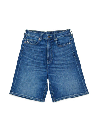 Diesel bermuda in denim bambino lavaggio blu