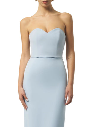 Silence top crop donna Honey celeste NP1019HONEY SKY SILENCE 