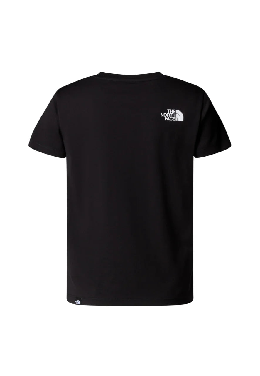 The North Face T-shirt bambino con logo nero