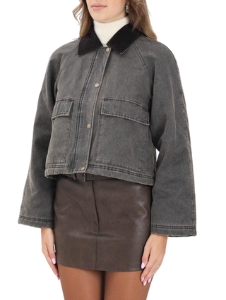 Only giubbino imbottito donna marrone 15350379 RAVEN-CHOCOLATE TORTE ONLY 