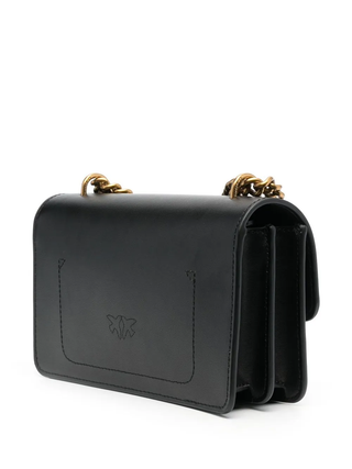 Pinko borsa Love One Mini in pelle con logo Love Birds beige oro 100074-A0F1 Z99Q PINKO 