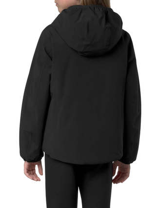 K-WAY piumino con cappuccio p.lily nero rosa K71339W BBM K-WAY