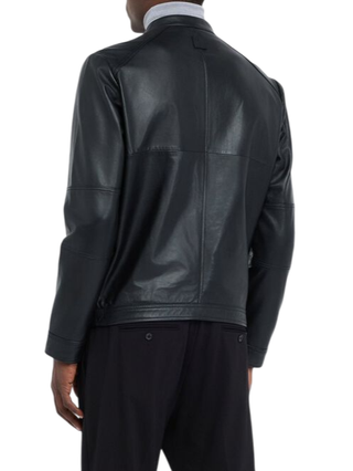 Liu Jo giubbino biker uomo in pelle nero QXX059P0407 22222 LIU JO