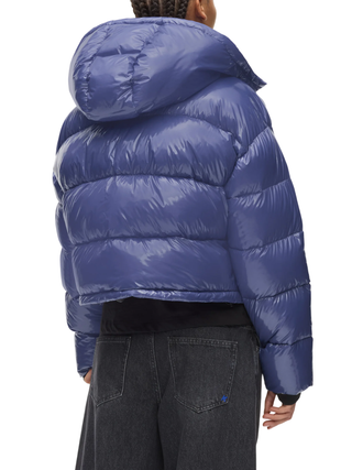 Karl Lagerfeld Jeans piumino donna in nylon lucido viola A4W15022 1ZO KARL LAGERFELD 