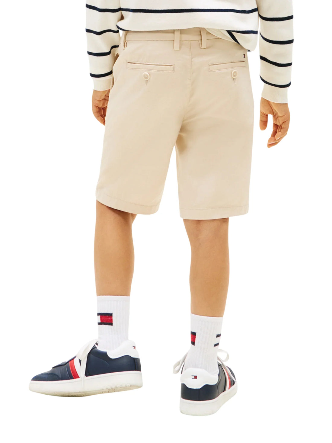 Tommy Hilfiger bermuda bambino in cotone beige