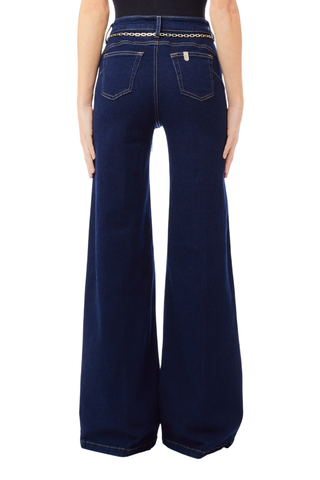 Liu Jo jeans wide leg lavaggio blu scuro UF5097DS018 7L000 LIU JO