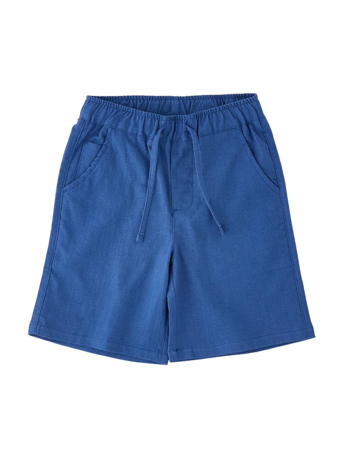 iDo bermuda bambino misto lino blu avio