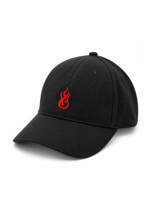 Vision of Super cappello con visiera uomo ricamo flame nero