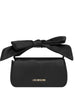 Love Moschino borsa a mano satin con fiocco nero