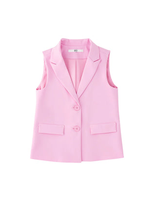 iDo gilet bambina con tasche rosa
