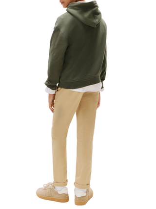 Tommy Hilfiger felpa bambino con cappuccio verde KB0KB10112 MRH Tommy Hilfiger