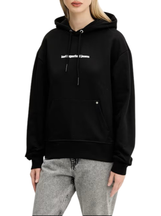 Karl Lagerfeld Jeans felpa con cappuccio stampa logo nero A3W20038 999 KARL LAGERFELD 