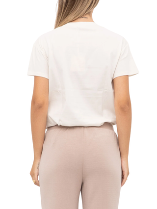 Liu Jo T-shirt manica corta con applicazioni gioiello panna TF5184JS923 M9896 LIU JO