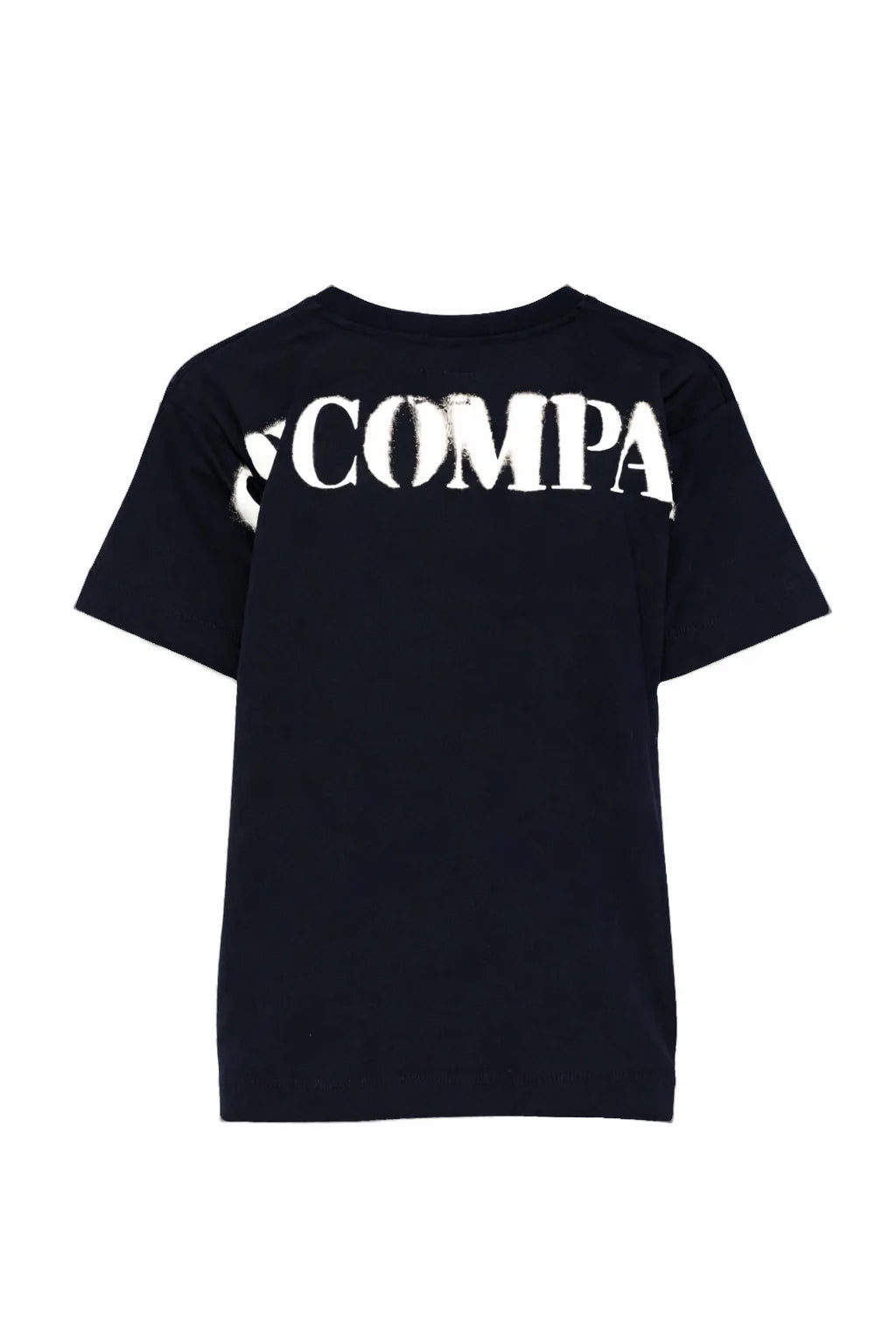 C.P. Company T-shirt bambino manica corta con logo blu scuro