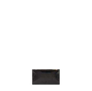 Elisabetta Franchi pochette in ecopelle con placca logo nero