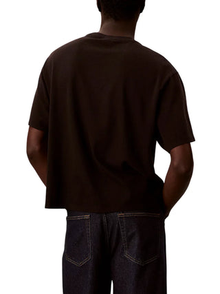 Calvin Klein Jeans T-shirt uomo manica corta con logo nero