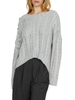Relish maglia Serifo over con applicazioni gioiello grigio