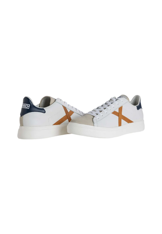 Munich sneakers uomo in pelle con logo panna 8080 079 MUNICH 