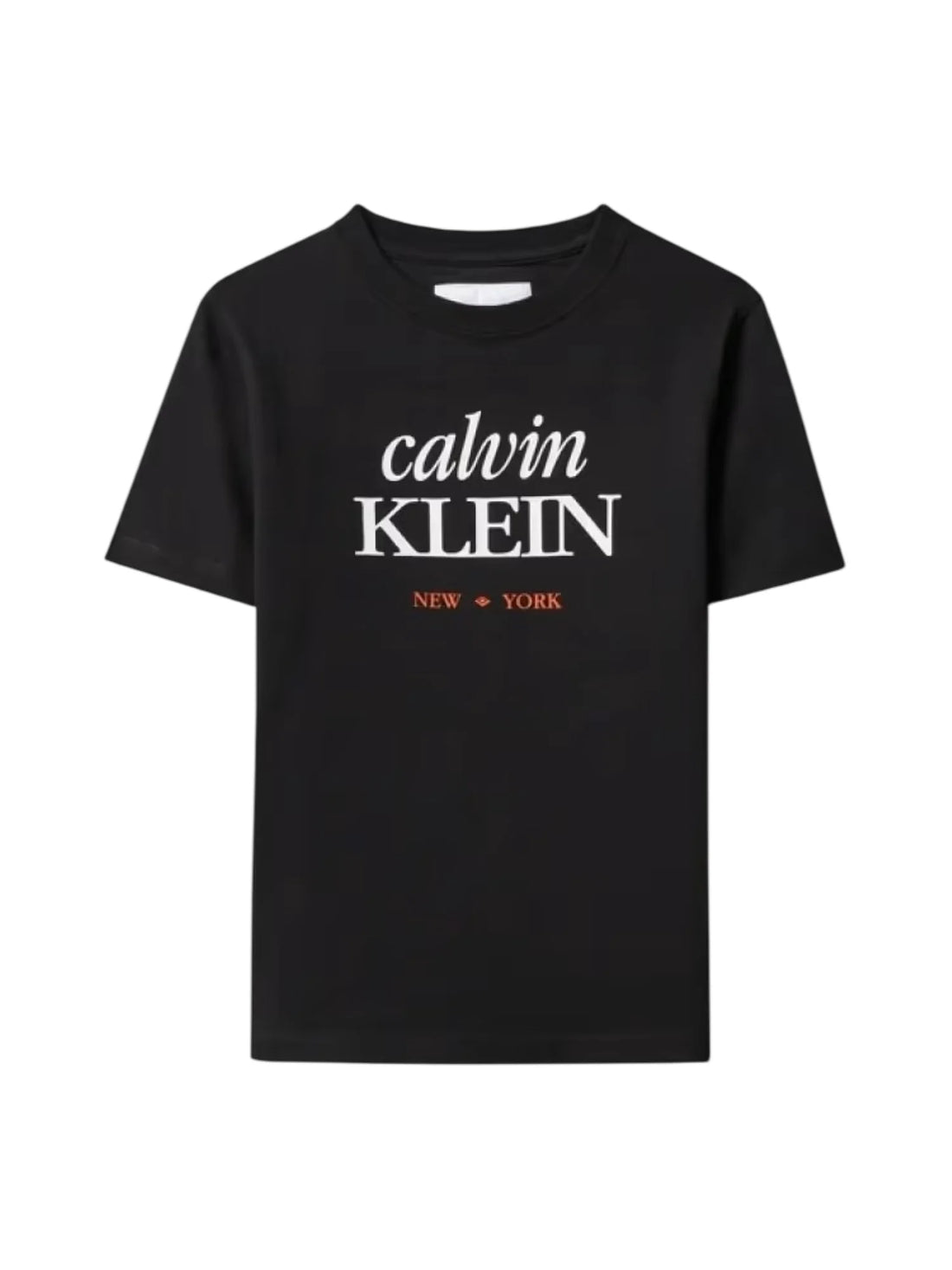 Calvin Klein Jeans T-shirt unisex bambino con logo nero