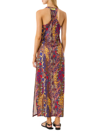 4giveness abito lungo in fantasia Congo multicolor
