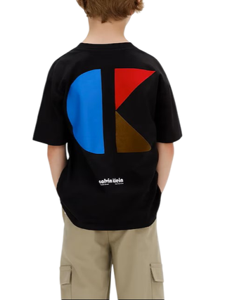 Calvin Klein Jeans T-shirt manica corta con logo nero IB0IB02543 BEH Calvin Klein Jeans