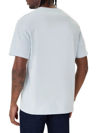Calvin Klein T-shirt uomo manica corta con logo celeste