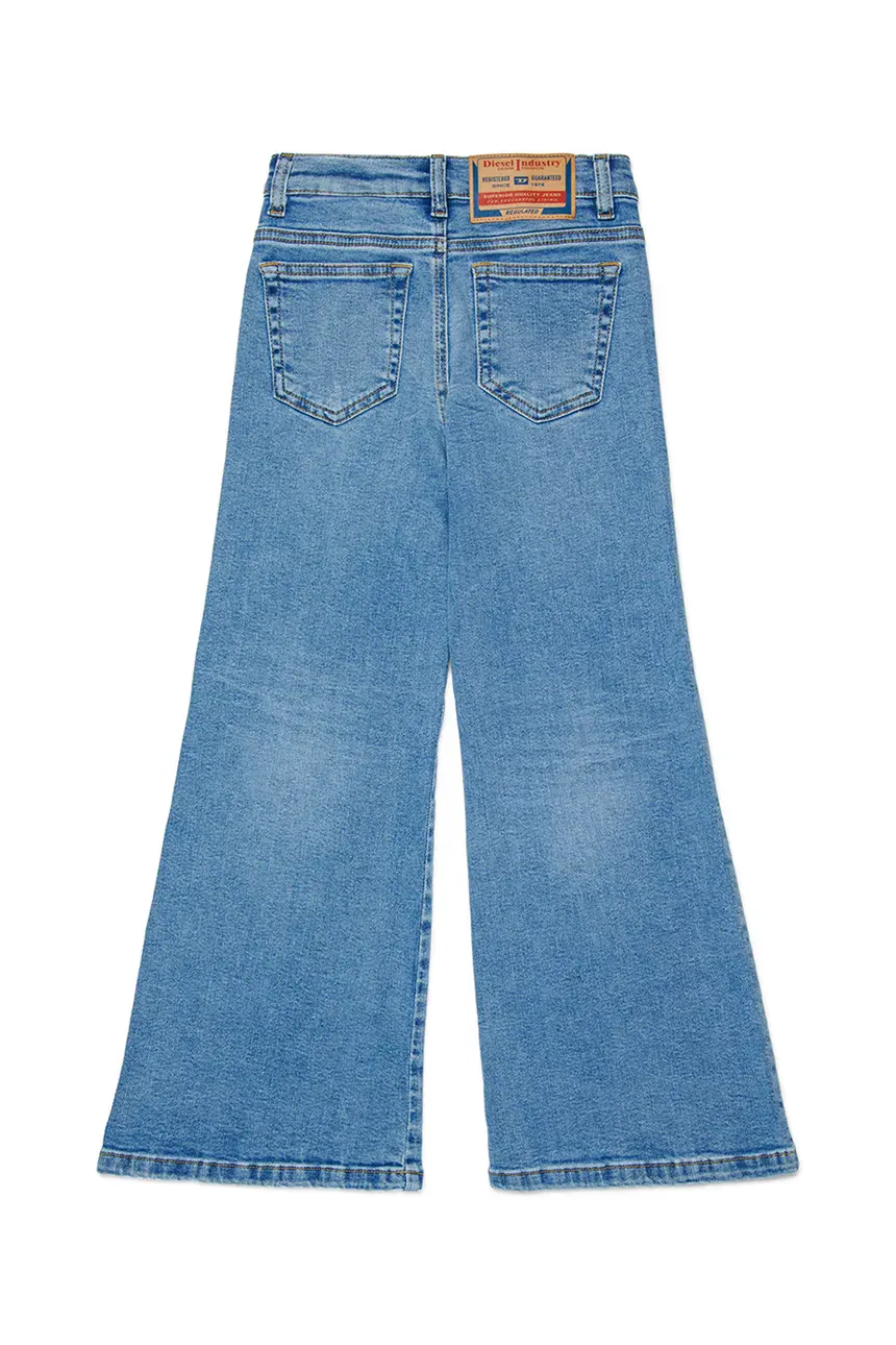 Diesel jeans bambina wide leg lavaggio chiaro