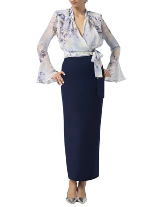 Silence gonna lunga in tessuto tecnico blu