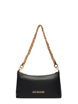 Love Moschino borsa in ecopelle con manico gioiello nero