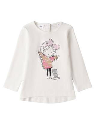 iDo T-shirt manica lunga bambina bianco 4F295 0112 iDO 
