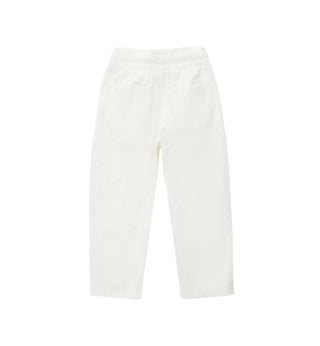 iDo pantaloni bambina con strass bianco latte