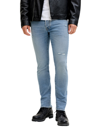 Jack&Jones jeans uomo slim Glenn lavaggio blu