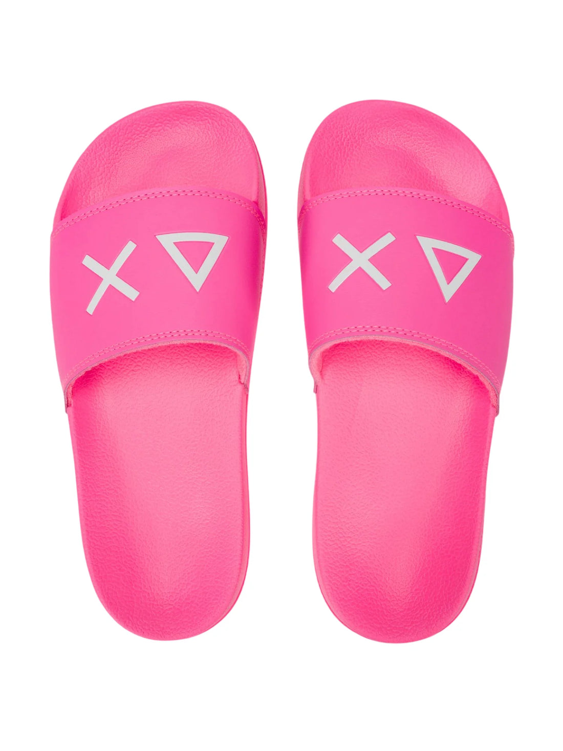 Sun68 ciabatte donna in gomma con logo fucsia