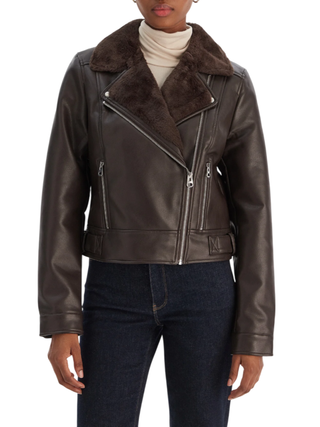 Vero Moda giubbino biker in ecopelle Hailey marrone 10250405 CHOCOLATE TORTE VERO MODA 