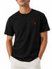 Vision of Super T-shirt uomo manica corte ricamo flame nero