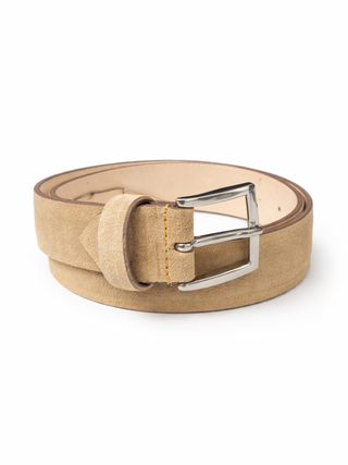 Colori Chiari cintura bambino in suede marrone