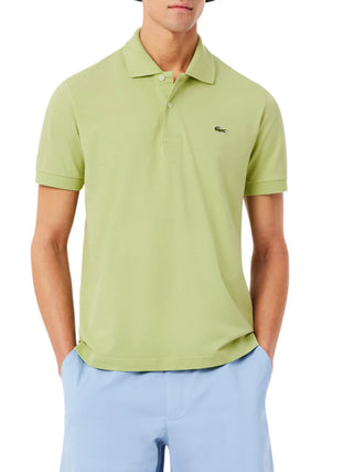 Lacoste polo manica corta 12.12 light in piquè verde chiaro