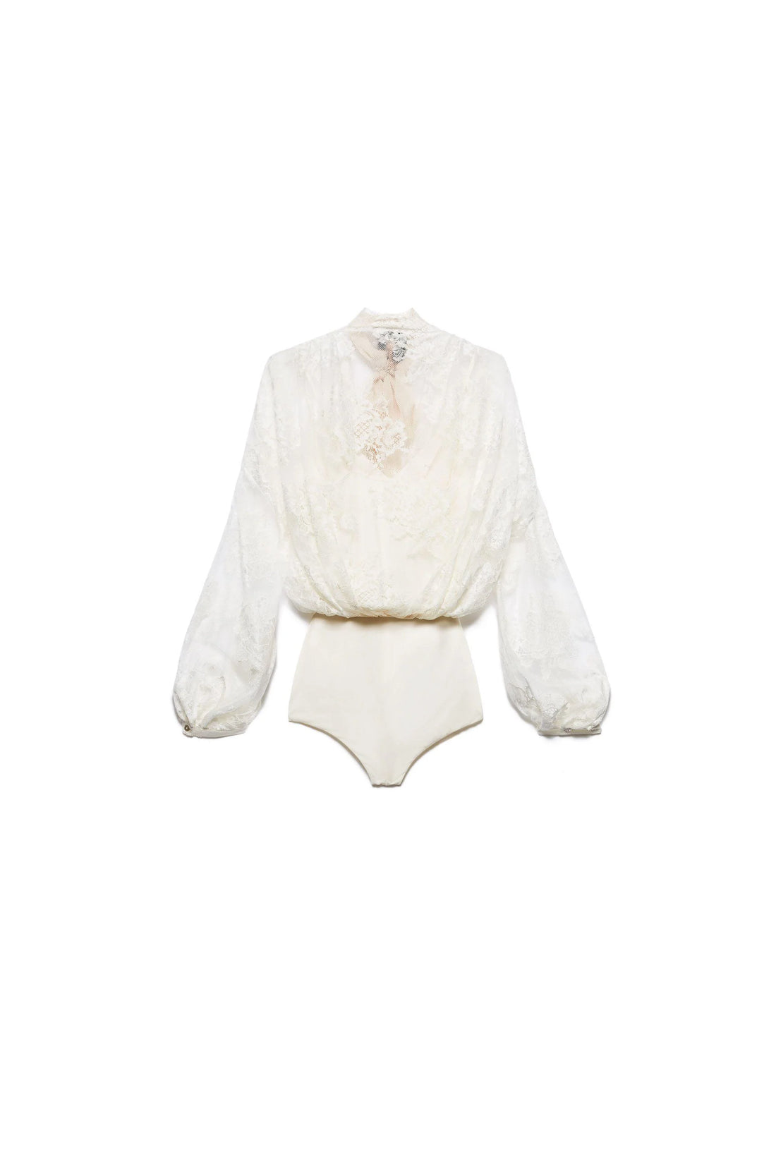 Aniye By body Tamara in pizzo con fusciacca panna
