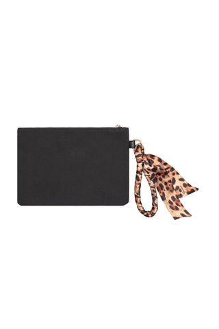 4giveness pochette donna Capri Animalier Resort nero
