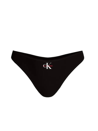 Calvin Klein slip perizoma mare donna con logo nero