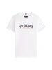 Tommy Hilfiger T-shirt bambino manica corta con logo bianco