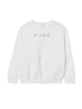 Pinko felpa bambina con logo gioiello bianco
