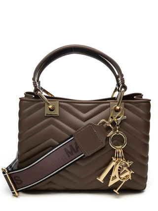 Marc Ellis borsa a mano Flat Krissy M Wave marrone FLAT KRISSY M WAVE 25 COCOA-LIGHT GOLD MARC ELLIS 