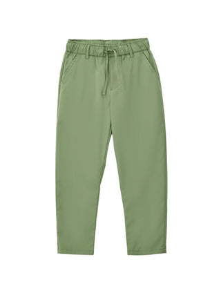 iDo pantaloni eleganti bambino con coulisse verde salvia